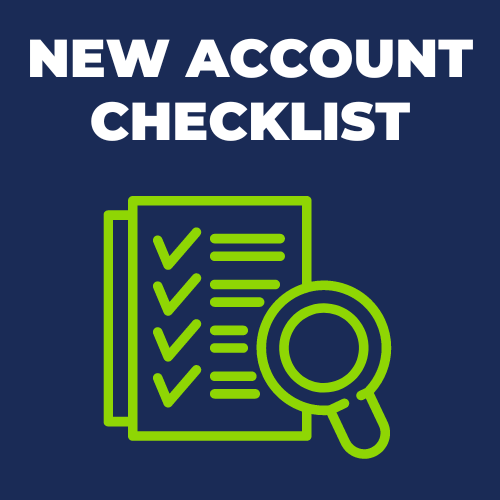 New Account Checklist